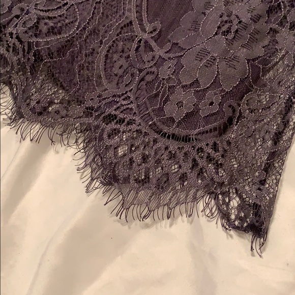 Off-the-Shoulder Plum Shift Dress - Picture 2 of 4